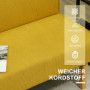 Manchester Soffa 2-sits Träben Gul 110 x 62 x 85 cm