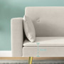 Bäddsoffa 2-sits Justerbart Ryggstöd Beige