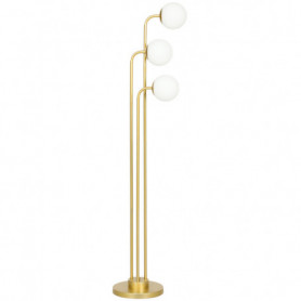 Modern Golvlampa 3 Lampor Guld 165 cm (H)