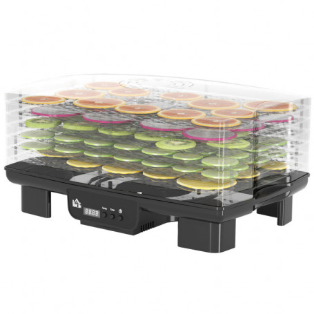Mattork - Frukttork 6 Nivåer Dehydrator 40-70℃, 43 x 29,5 x 28 cm, ...