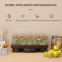 Mattork - Frukttork 6 Nivåer Dehydrator 40-70℃, 43 x 29,5 x 28 cm, ...