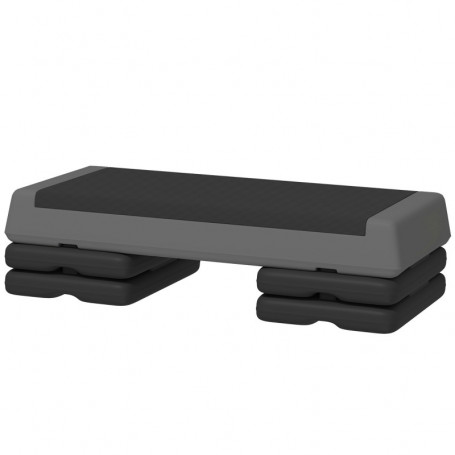 Stepbräda/aerobic stepper höjdjusterbar – 3 nivåer 10,5/15,5/20,5 c...