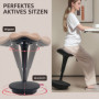 Balanspall, Rörlig Sits, Ergonomisk Höjdjusterbar 68,5-83,5 cm, Brun