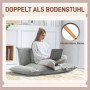 Relax Fåtölj Flexy Avtagbara Ben 75 x 68 x 78 cm Läder Ljusgrå