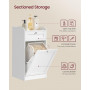 Badrumsskåp med Tvättkorg Skåp, Låda 40 x 40 x 80,2 cm Vit