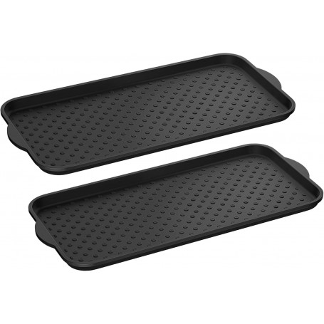 Skomatta Plast x2 st, 74,2 x 36,5 cm Svart