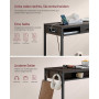Barbord / Stående Skrivbord Industriell Design och Låda 99,8 x 40 x 104,6 cm Mörkbrun