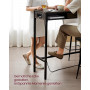 Barbord / Stående Skrivbord Industriell Design och Låda 99,8 x 40 x 104,6 cm Mörkbrun