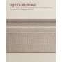 Sidobord Tunn med Tygkorg Vit Beige 30 x 60 x 60 cm