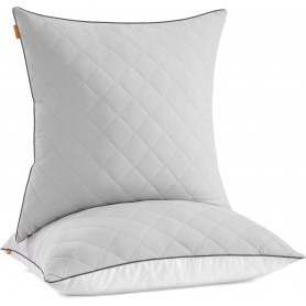 Sovkudde 2-pack 80×80 cm Grå Året Runt Komfort 1200 g Fyllning Poly...