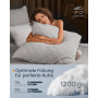 2-Pack Sovkudde Året Runt Komfort 80 x 80 cm, fyllning 1200 g Grå
