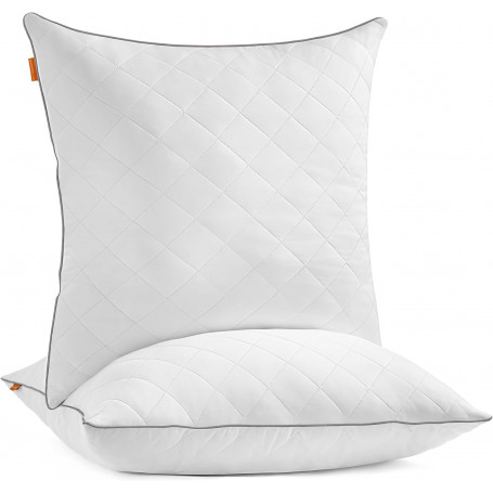 Sovkudde 2-pack 80×80 cm Vit Året Runt Komfort 1200 g Fyllning Poly...