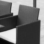 Trädgårdsgrupp för 8 Personer Svart