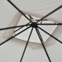 Trädgård Paviljong med Fästmaterial 295 x 295 x 275 cm Beige