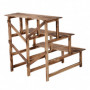 Växthylla 3 Trapp Nivåer 80 x 80 x 78 cm