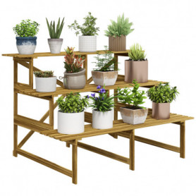 Växthylla 3 Trapp Nivåer 120 x 80 x 78 cm