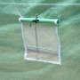 Tunnelväxthus Mesh Fönster Metallram 3,95 x 1,95 x 1,90 m, Grön