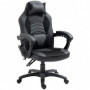 Ergonomisk Gamingstol med Massagefunktion 68 x 69 x 108-117 cm Svart