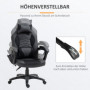 Gamingstol Ergonomisk Med Massage & Värme Konstläder Svart 68×69×10...
