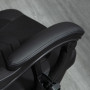 Gamingstol Ergonomisk Med Massage & Värme Konstläder Svart 68×69×10...