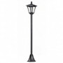 Trädgårdslykta på Stolpe Solcell LED 160 cm (H) Svart