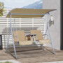 Hammock 2-sits Hollywood med Bord Beige 175 x 112 x 165 cm