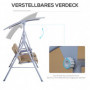Hammock 2-sits Hollywood med Bord Beige 175 x 112 x 165 cm