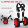 Vagn för Surfbrädor Hopfällbar upp till 45 kg 64 x 55 x 38,5 cm