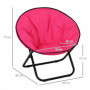 Campingstol - Trädgårdsstol Hopfällbar 80 x 80 x 75 cm Rosa