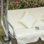 Hammock med Liggfunktion upp till 340 kg 200 x 120 x 164 cm Beige