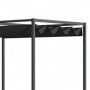Pergola med Skjuttak 298 x 213 x 221 cm Metall Svart