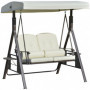 Hammock Gunga 2-Sits 162 x 118 x 173 cm Vit Svart