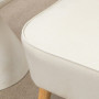 Loungesoffa 2-sits Krämvit Tyg 117 x 56,5 x 77 cm