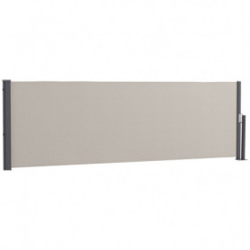 Sidomarkis Utdragbar 3 x 1,4 m Ljusgrå