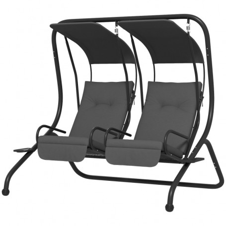 Hammock 2-sits Hollywood 170 x 136 x 170 cm, grå