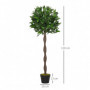2 st Konstgjorda Växter Lagerträd 120 cm (H) Grön