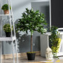 2 st Konstgjorda Växter Lagerträd 90 cm (H) Grön
