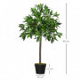 2 st Konstgjorda Växter Lagerträd 90 cm (H) Grön