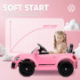 Elbil för Barn VW Beetle med Fjärrkontroll Rosa
