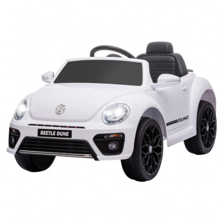Elbil för Barn VW Beetle med Fjärrkontroll Vit