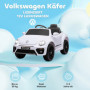 Elbil för Barn VW Beetle med Fjärrkontroll Vit