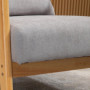 Elegant Lounge Fötålj Träram Grå