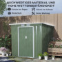 Redskapsbod med Ventilationsfönster Skjutdörrar 213 x 130 x 159 cm Grön