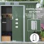 Redskapsbod med Ventilationsfönster Skjutdörrar 213 x 130 x 159 cm Grön