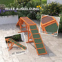 Agility Hundramp, bana, halkfri, väderbeständig, trä, 325 x 55 x 69 cm