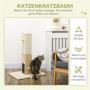 Klöspelare 79 cm (H) med Leksak Beige