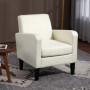 Bekväm Fåtölj Modern Design 66 x 72 x 74 cm Krämvit