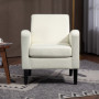 Bekväm Fåtölj Modern Design 66 x 72 x 74 cm Krämvit