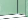 Växthus med Sidofönster Roll Up-dörr Vindtät 200 x 76 x 168 cm Grön