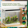 Akvarium 26 L med Filter LED-belysning, vattenpump 38 x 26 x 38 cm
